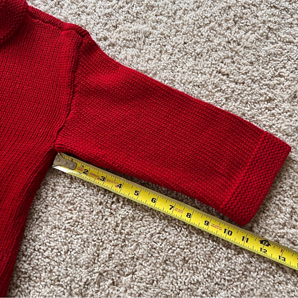 Lauren Ralph Lauren Red Cardigan Sweater - Picture 5 of 8